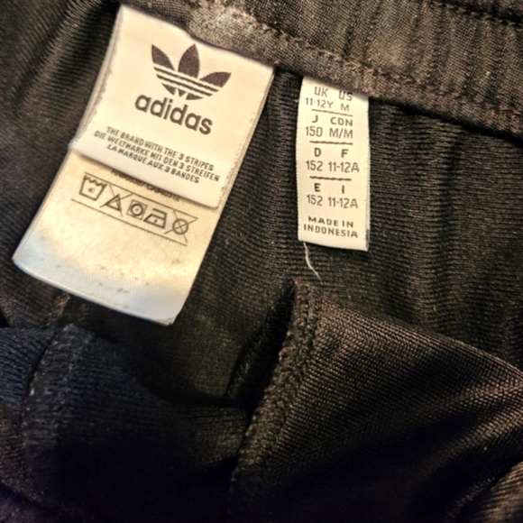 ADIDAS Black Adibreak Tear Away 3 Stripes  Snap Up Sides Track Pants - Picture 10 of 16